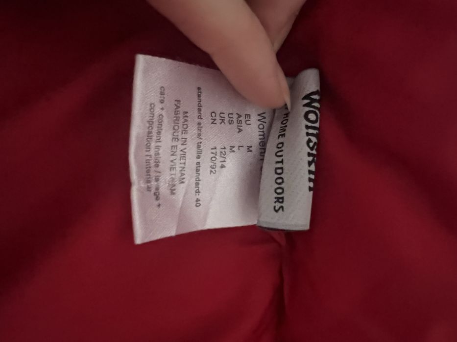 Пуховик jack wolfskin женский