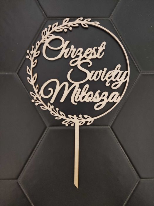 Toper na tort na chrzest