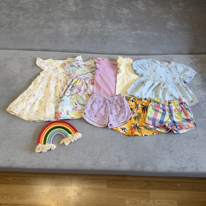 Нарядна сукня футболка шорти next zara на дівчику 2 3 92 98