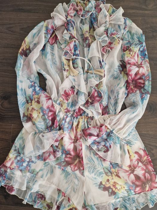 Kombinezon damski kwiaty nowy uniwersalny