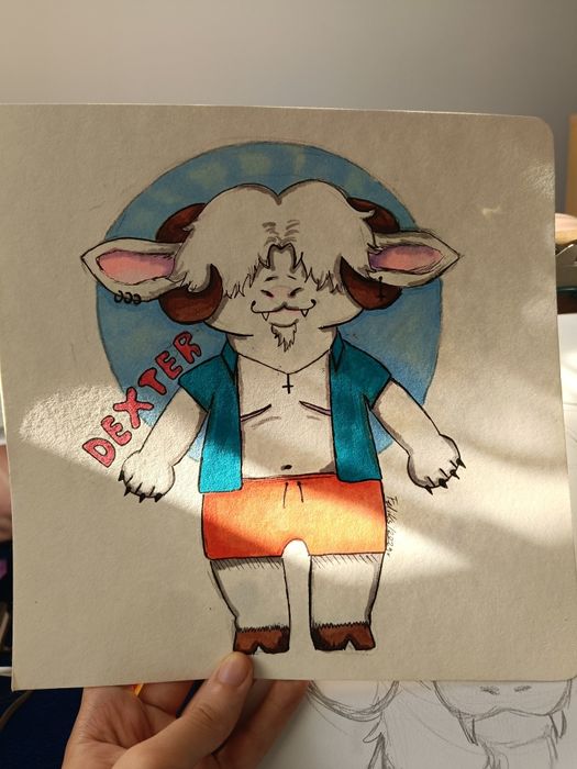 Furry art badge oc