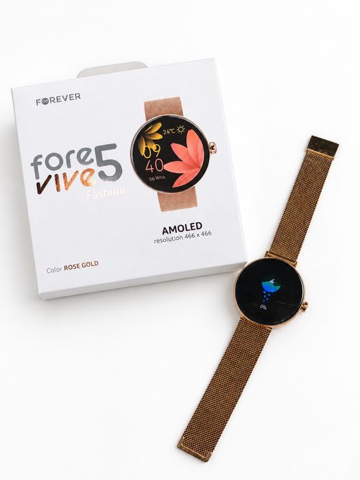Smartwatch Forever Vive 5 Fashion Rose Gold AMOLED