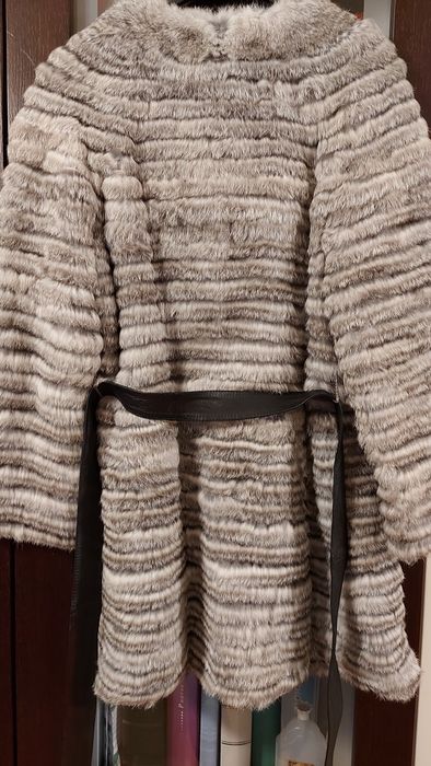 Futerko roz. 38 płaszcz z naturalnej  skóry Joana Exclusive Leather