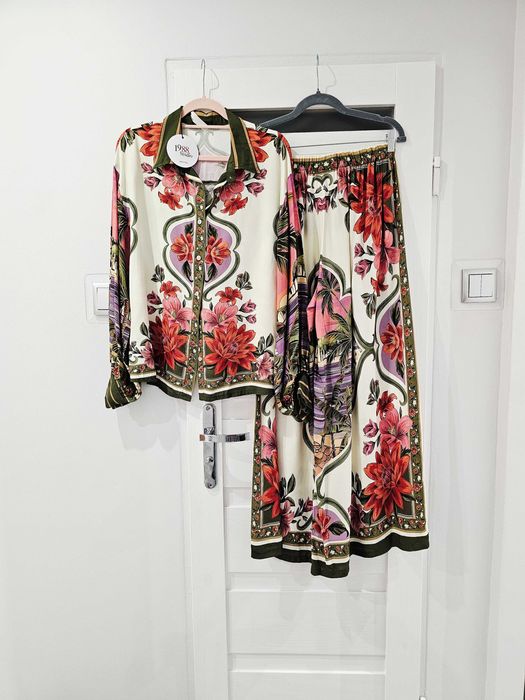 Komplet włoski 100% wiskoza, unikat