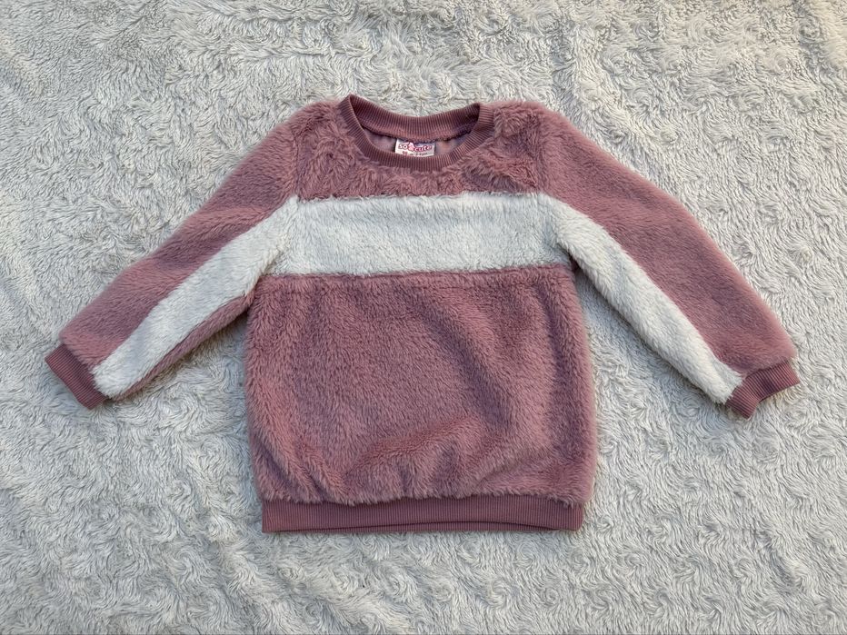 Różowa pluszowa bluza 98 So Cute - miękki przytulas