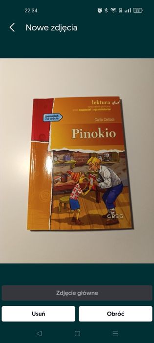 Książka Pinokio stan bdb