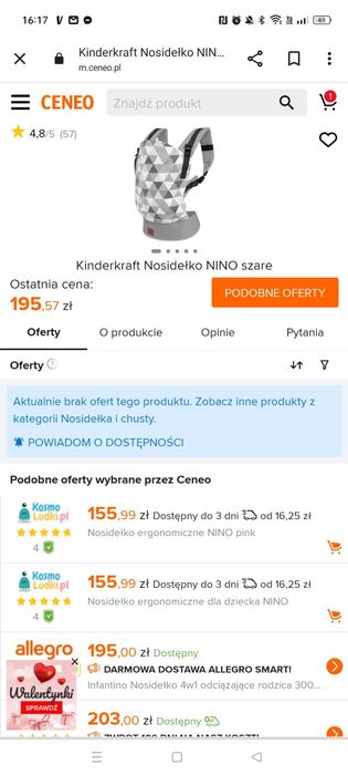 Nosidełko 3m plus