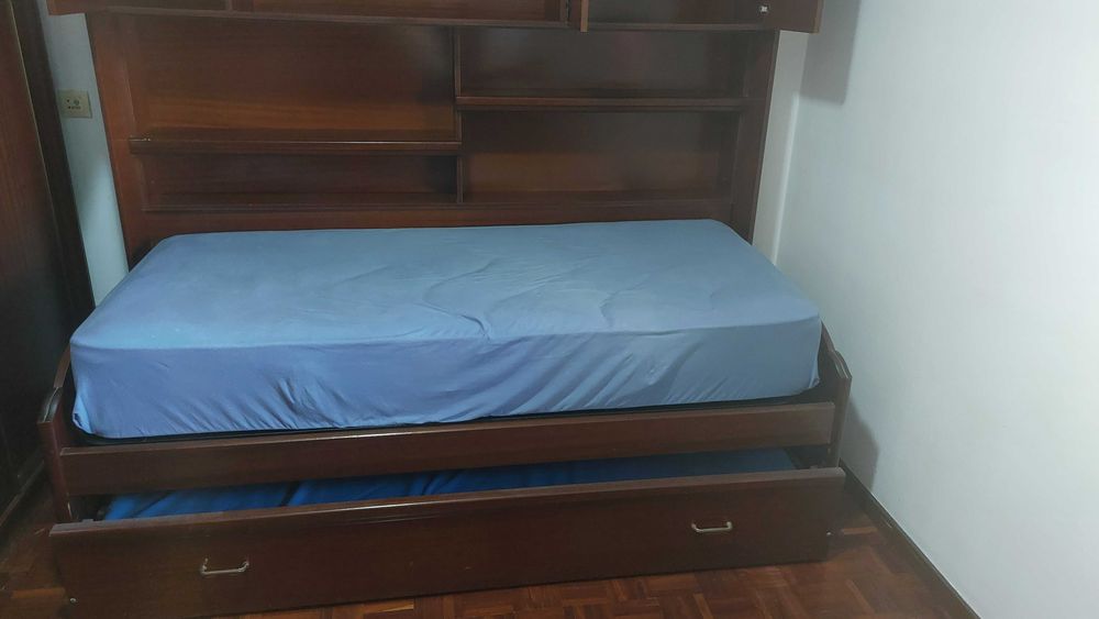 Móvel Cama estúdio solteiro pinho mel