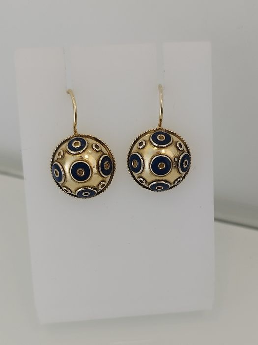 Brincos dourados em prata 925