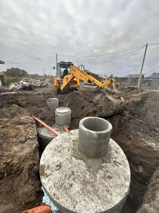 Септик під ключ, канализации, траншеї, копка септиків за 1 день