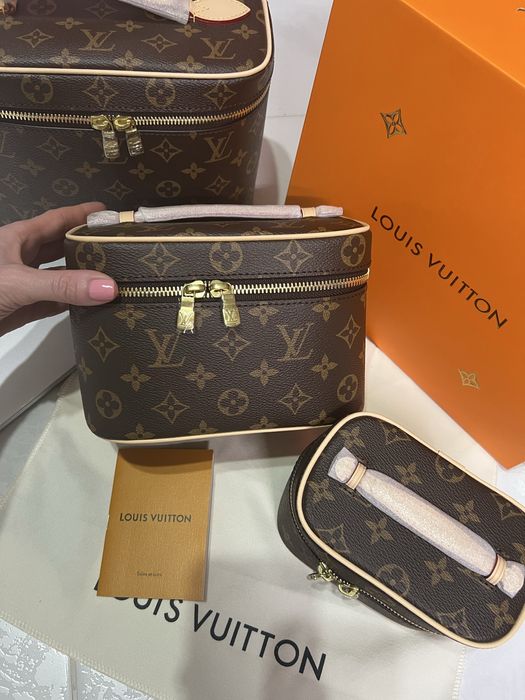 Косметичка Louis Vuitton Nice mini чип NFC Луи Виттон