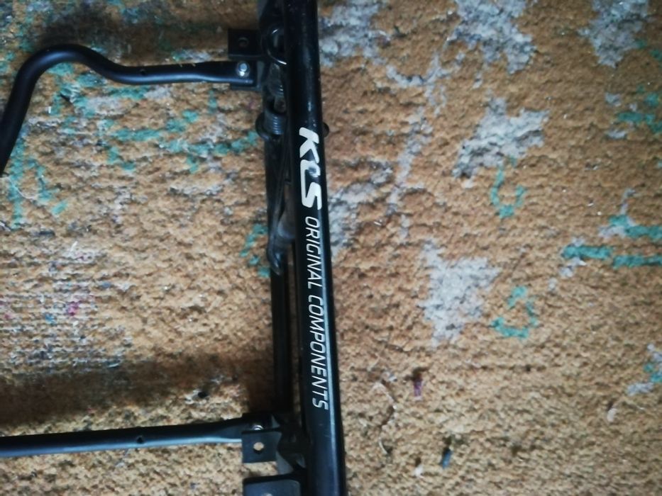 tylny bagażnik rowerowy z napisem KOS ORIGINAL COMPONENTS