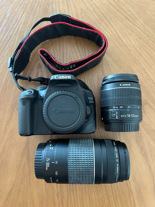 Kit Câmara Canon EOS 550D DSLR