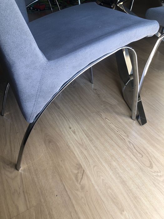 Cadeiras de sala de jantar em inox