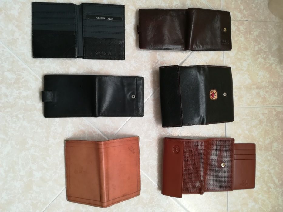 Carteiras pele genuina