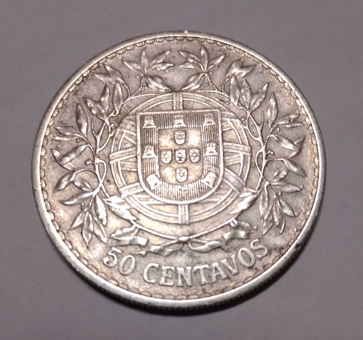 Moeda 50 centavos PRATA 1912