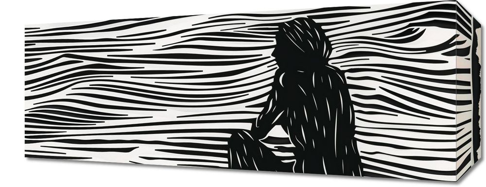 Obraz 50x20cm Złożone Fluidalne Linie