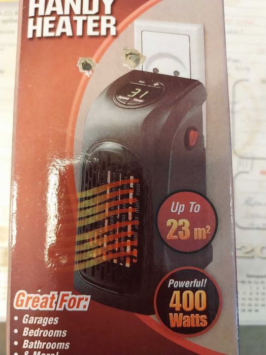 Elektryczny mini grzejnik.