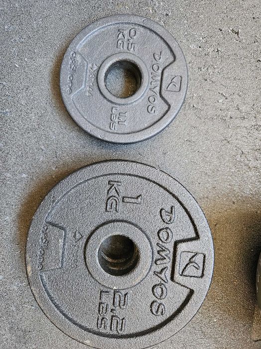 Halteres e Discos para musculação