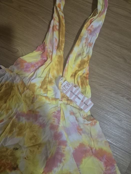 Vestido estampado novo