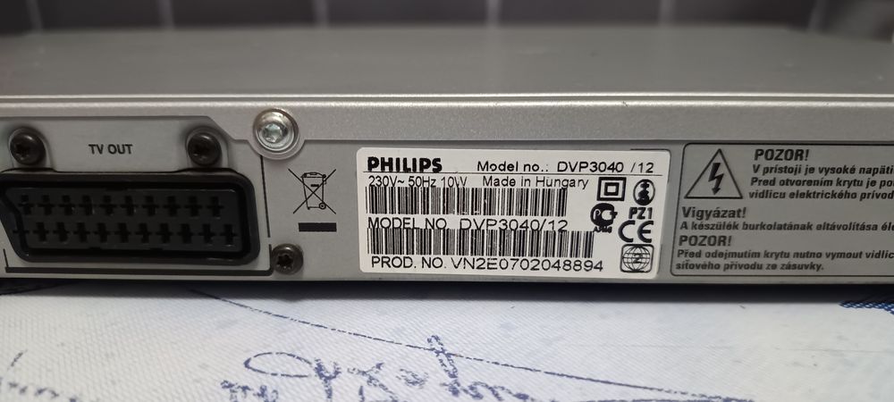 Leitor DVD Philips usado em bom estado