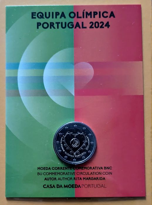 Moeda BNC comemorativa 2€ Portugal 2024