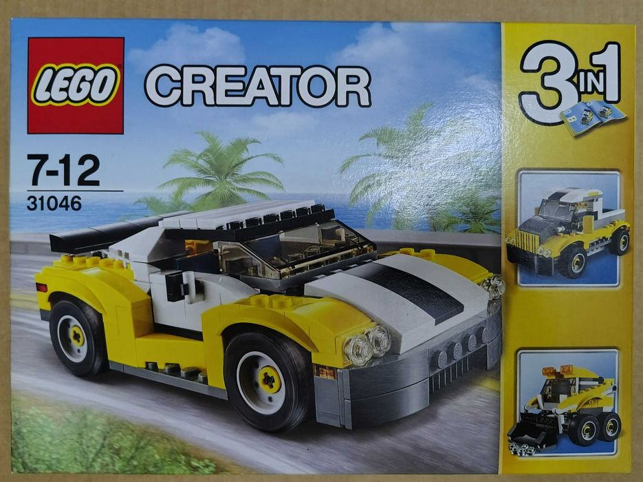 LEGO Creator 31046 – Fast Car | NOVO & SELADO | Set 3-em-1