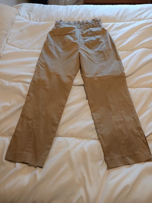 Calças de cinta subida para mulher