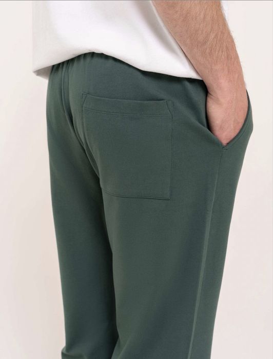 Spodnie męskie dresowe zielone bawełna 2XL