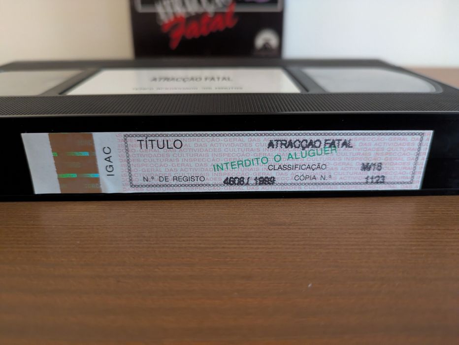VHS " Atração Fatal " 1987 (Optimo Estado)
