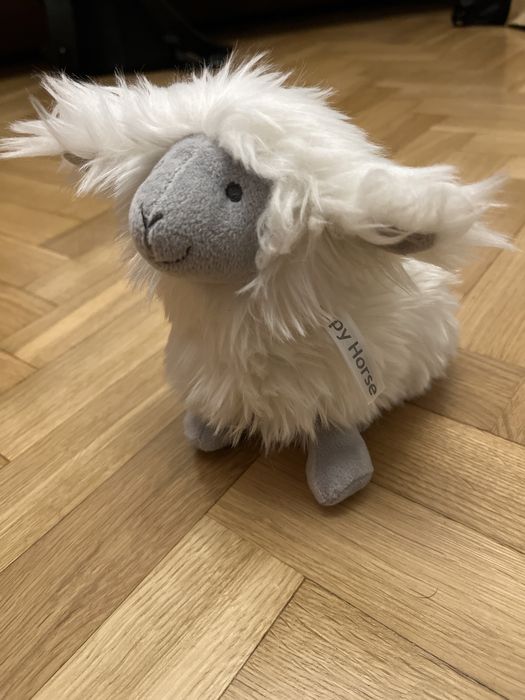 Pluszak lama alpaka biała puszysta maskotka dla dzieci przytulanka