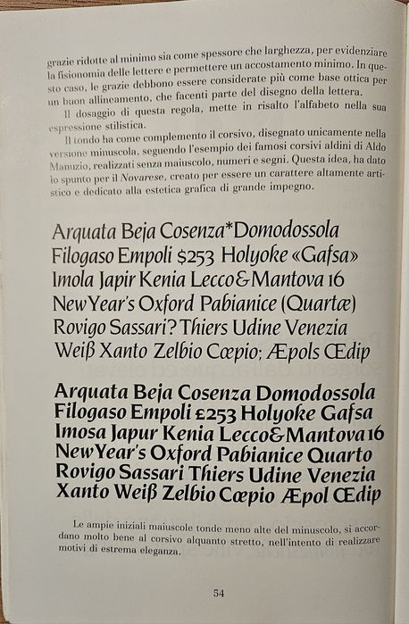 Livro de colecao sobre a historia da Impressão, Os caracteres