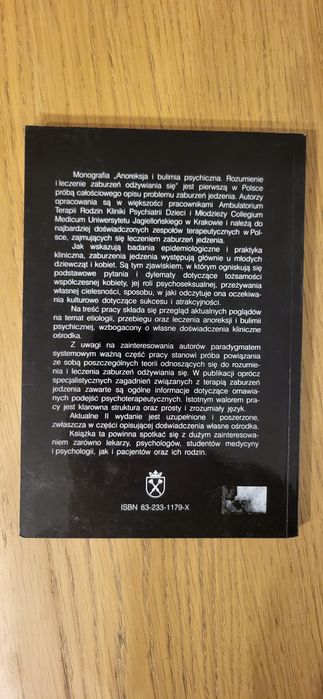 Anoreksja i bulimia psychiczna Barbara Józefik