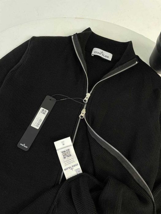 Кардиган зіп Stone Island /в'язана кофта на замку стоун айленд/зипка