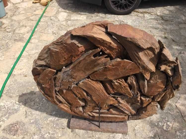 Peça única Arte Artesanal em Madeira!