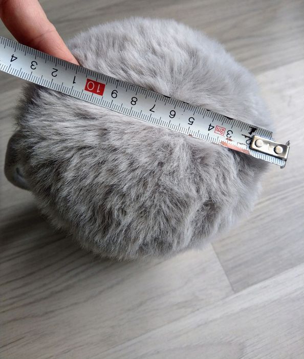 Mega duże puchate włochate futerkowe nauszniki