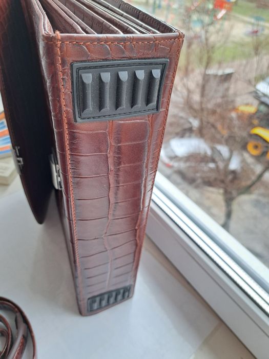 Портфель чоловічий крокодиляча кожа butin