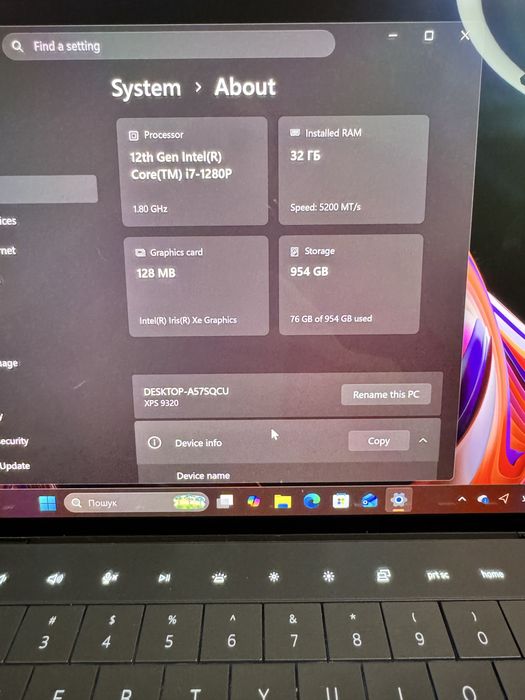 Преміум Ноутбук Dell XPS 9320 / 1tb / соre i7