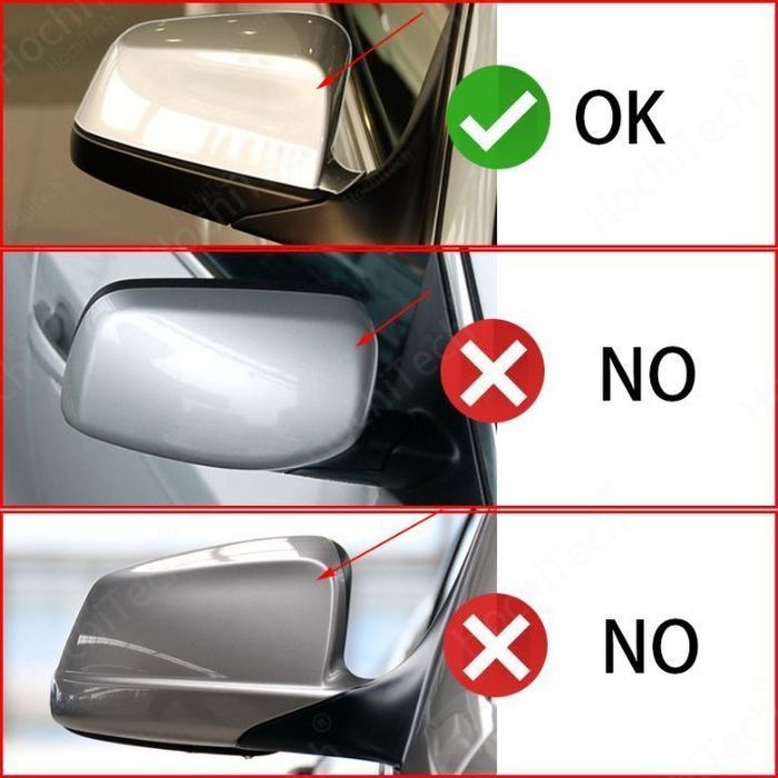 Capas, carcaça de espelhos M4 look em preto brilhante BMW E60, E61, F10, F11, F07 (GT 5GT), E63, E64, F06, F12, F13, F01, F02, F03, F04