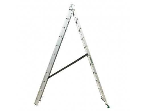 Драбина алюмінієва 3-х секційна NOWA 3х8 5м лестница алюминиевая