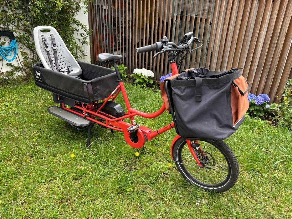 Bicicapace Justlong bicicleta elétrica de carga em muito bom estado