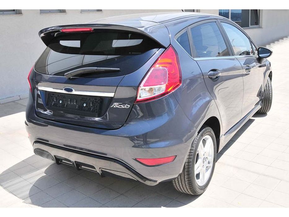 Ford Fiesta 2008-2017 рр. Задній дифузор DPT V-2 (HB, чорний глянець)