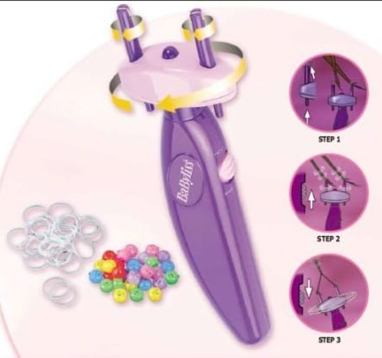 Стайлер машинка апарат Babyliss crazy braid для косичок жгутиків