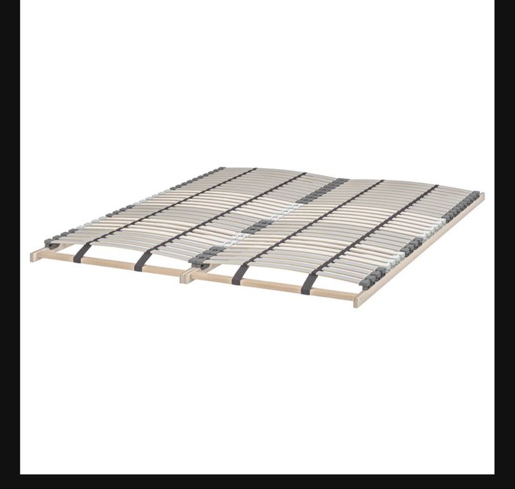 Cama de casal IKEA 160x200 - branca + estrado + colchão