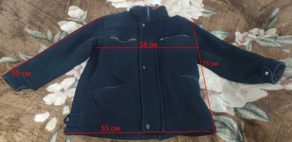 Чоловіча вовняна куртка з кашеміром, розмір 50