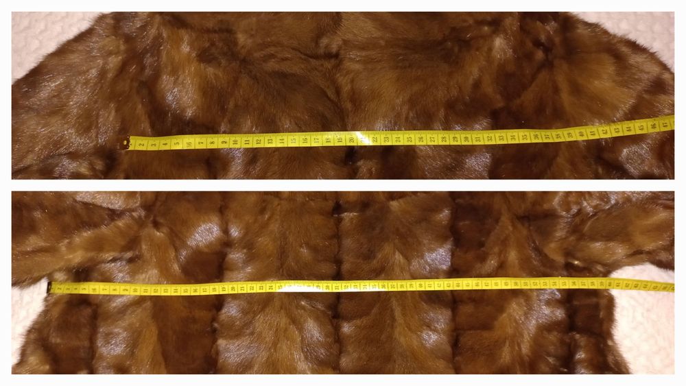Шуба натуральна норкова довга, на XL - XXL