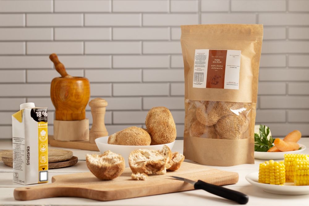 SOPLÓWKA JEŻOWATA (cała, suszona)- Dwa Opakowania po 100g