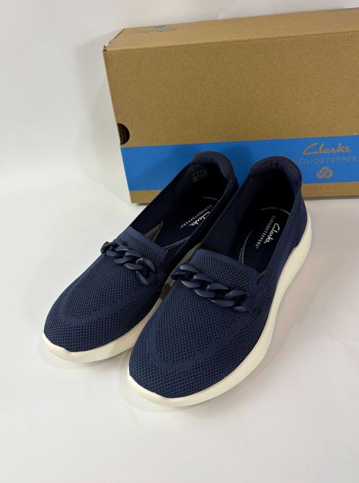 Жіночі легкі текстильні мокасини сліпони Clarks Ezrinn 42 розмір