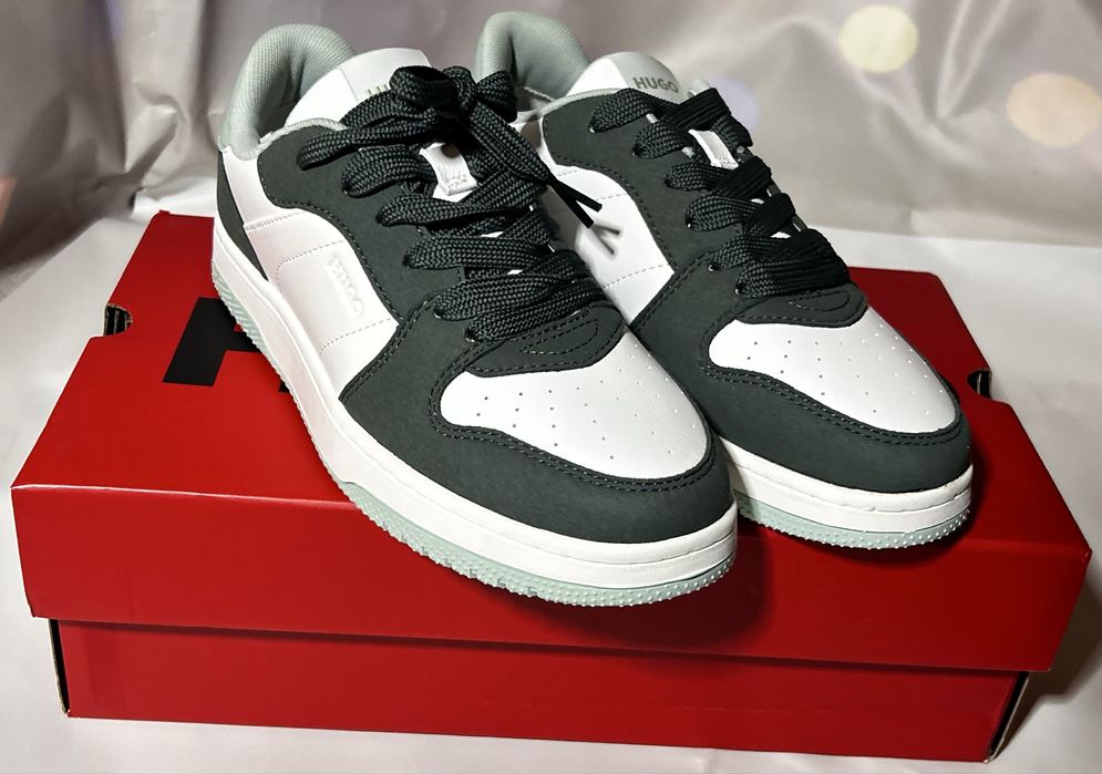 Неймовірні шкіряні кросівки Hugo Red Hadrian, оригінал!