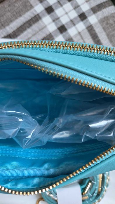 Lancaster torebka błękitna skóra naturalna